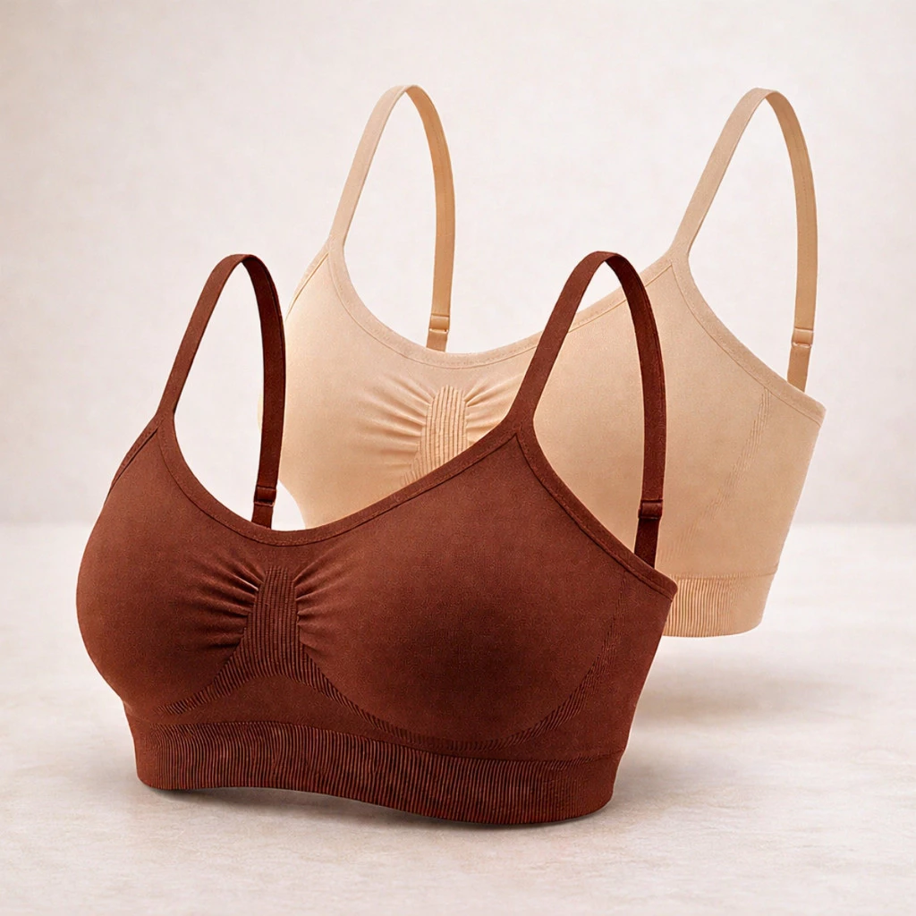 Sutiã Top de Academia Microfibra Simples com Fecho e Alça