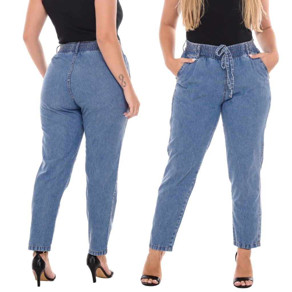 Calca Jeans Feminina Cintura Alta C