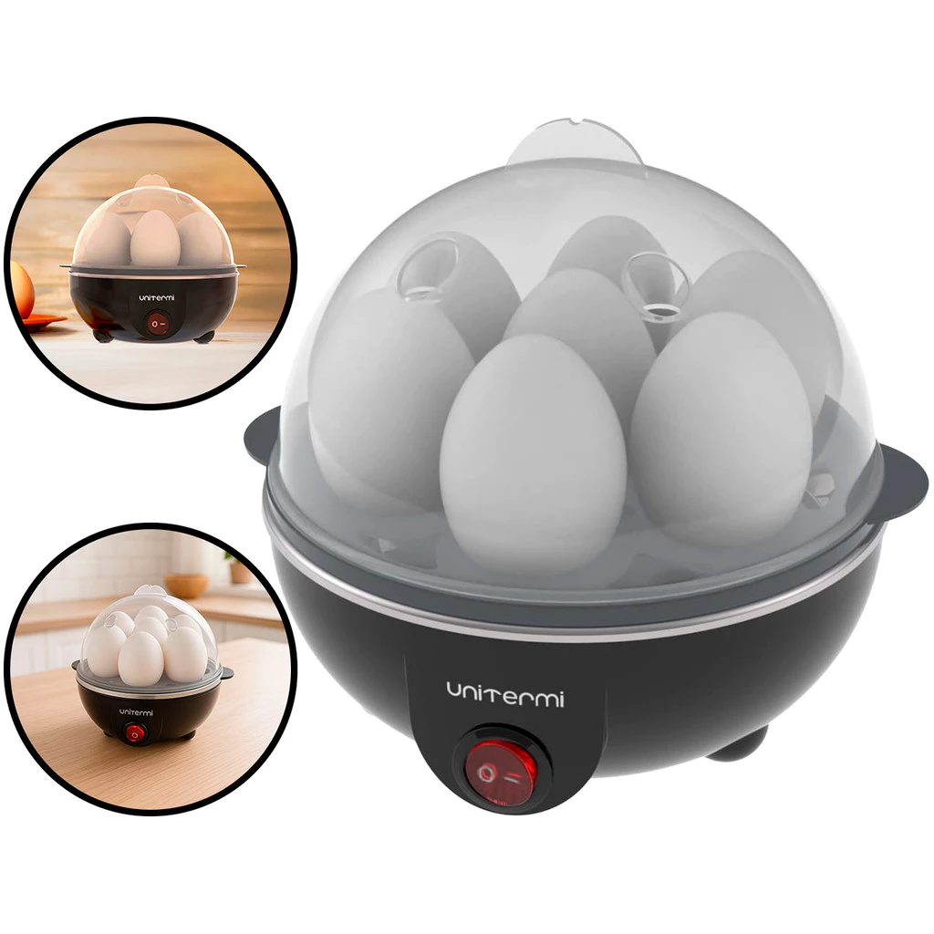 Cozedor De Ovo Elétrico 7 Ovos Portátil Cozimento A Vapor