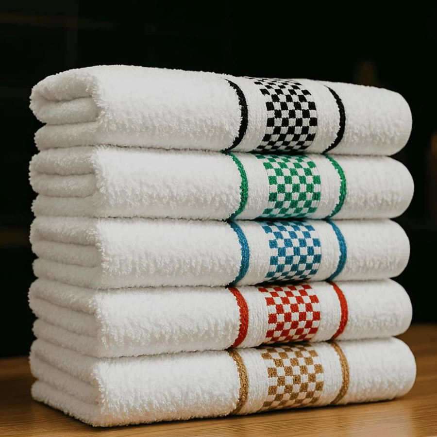 Kit 6 Panos de Prato Jacquard 45x70 Atoalhado Toalha Copa Felpudo Cozinh