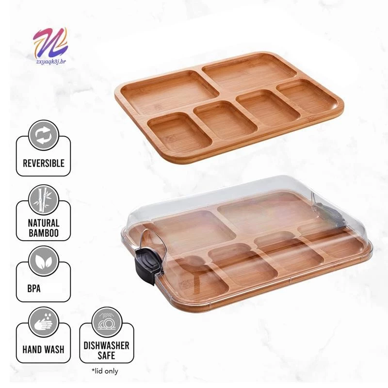 Tábua De Corte De Bambu Com Tampa
